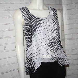 🖤🤍 Black & White Blouse · Cato · Size Small